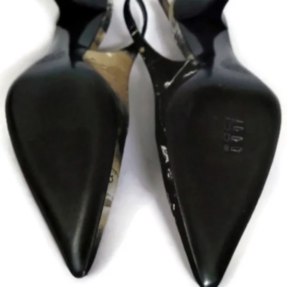 Roberto Cavalli Black and Gold Heels - Picture 9 of 9